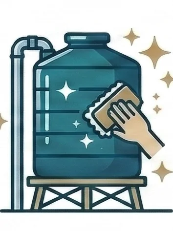 تنظيف الخزانات العلوية