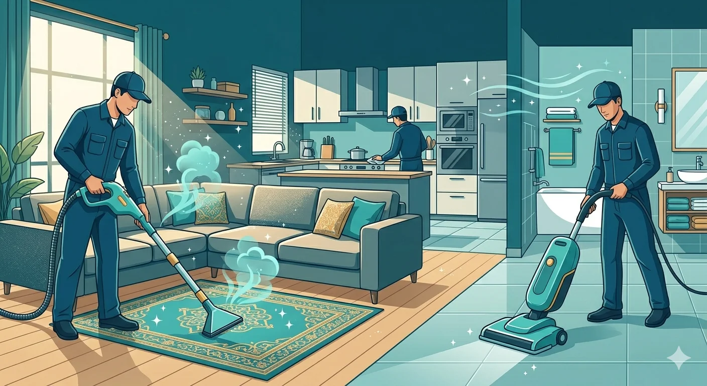 تنظيف منازل وفلل